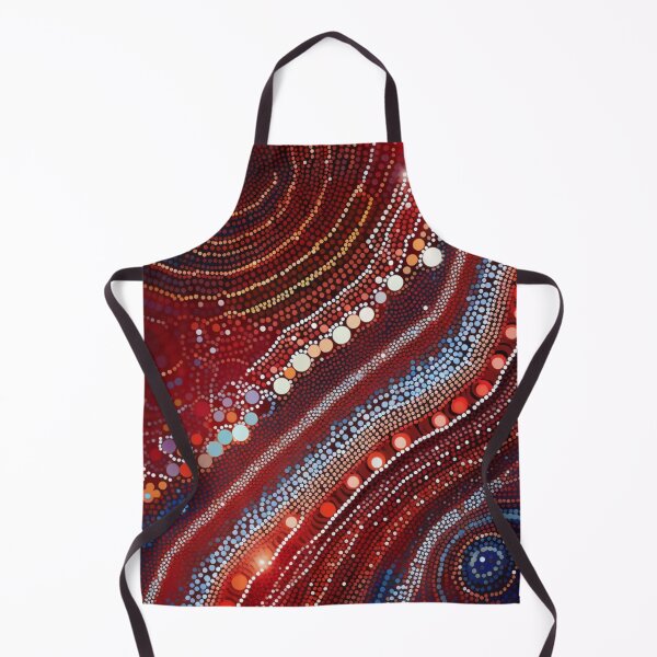 Item preview, Aboriginal Inspired Dot Art - Gentle Lava Waves designed and sold by GrinGalore.