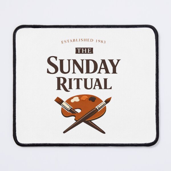 Item preview, The Sunday Ritual Vintage Meditation Painting Design designed and sold by SplashTastic.