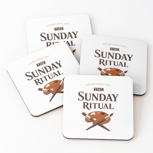 Item preview, The Sunday Ritual Vintage Meditation Painting Design designed and sold by SplashTastic.