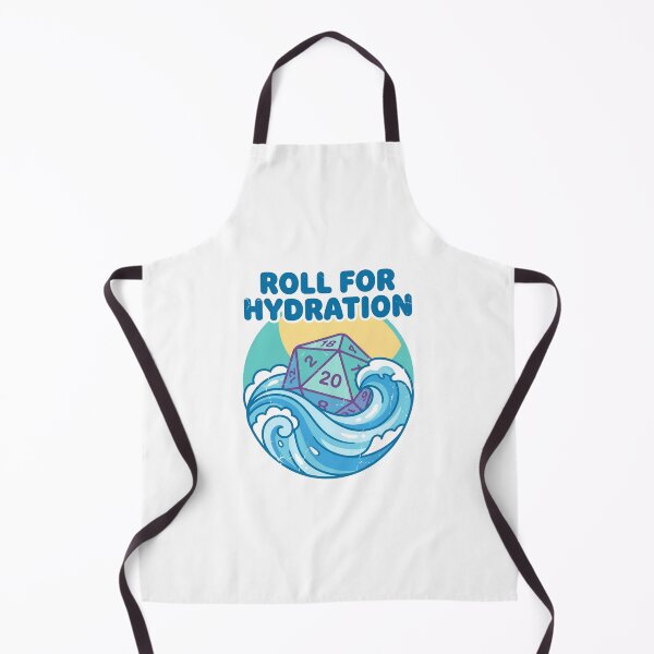 Item preview, Roll For Hydration Twenty Sided Dice Tabletop Roleplaying Graphic designed and sold by Fenay Designs.