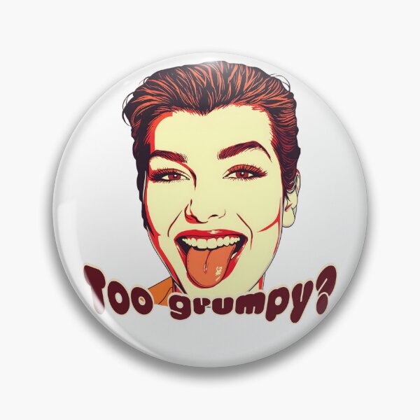 Item preview, Too Grumpy – Funny Tongue Out Attitude Pop Art Design designed and sold by TestudoDesign.