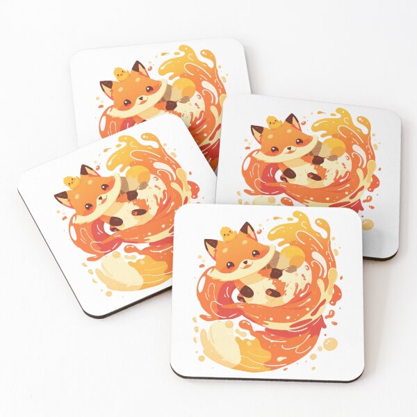Item preview, Cotton Candy Fox Sticker designed and sold by CritterSquad.