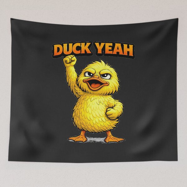 Item preview, Duck Yeah Funny Duck Meme – Excited Positive Animal Design designed and sold by AuraloomAtelier.
