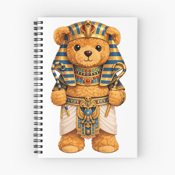 Item preview, Cute Ancient Egyptian Pharaoh Teddy Bear with Crook and Flail Illustration designed and sold by CuteBear87.