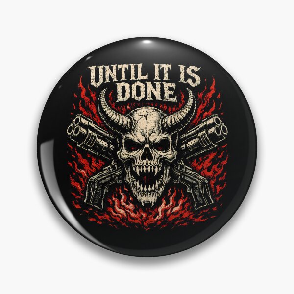 Item preview, Heavy Metal Demonic Skull Shotgun Graphic designed and sold by agearb.