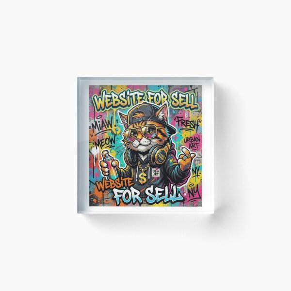 Item preview, Cool Graffiti Cat Urban Street Art Design designed and sold by plastic2021.