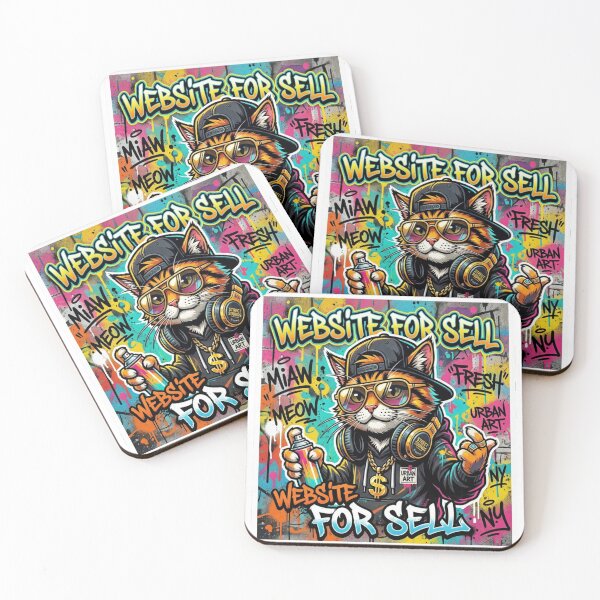 Item preview, Cool Graffiti Cat Urban Street Art Design designed and sold by plastic2021.