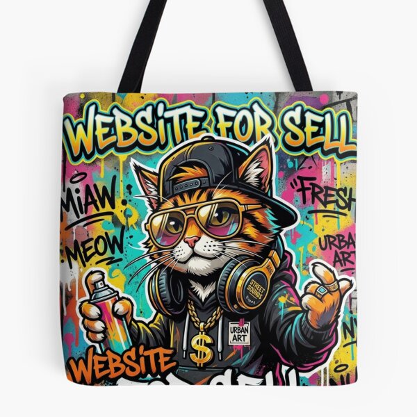 Item preview, Cool Graffiti Cat Urban Street Art Design designed and sold by plastic2021.