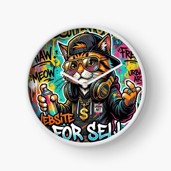 Item preview, Cool Graffiti Cat Urban Street Art Design designed and sold by plastic2021.