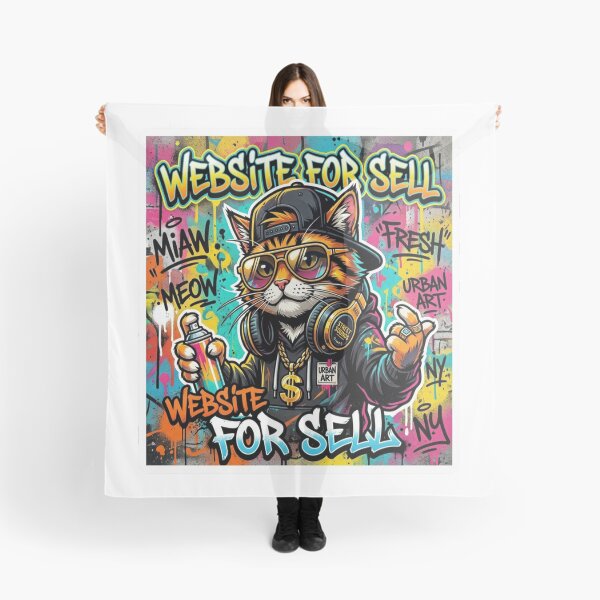 Item preview, Cool Graffiti Cat Urban Street Art Design designed and sold by plastic2021.