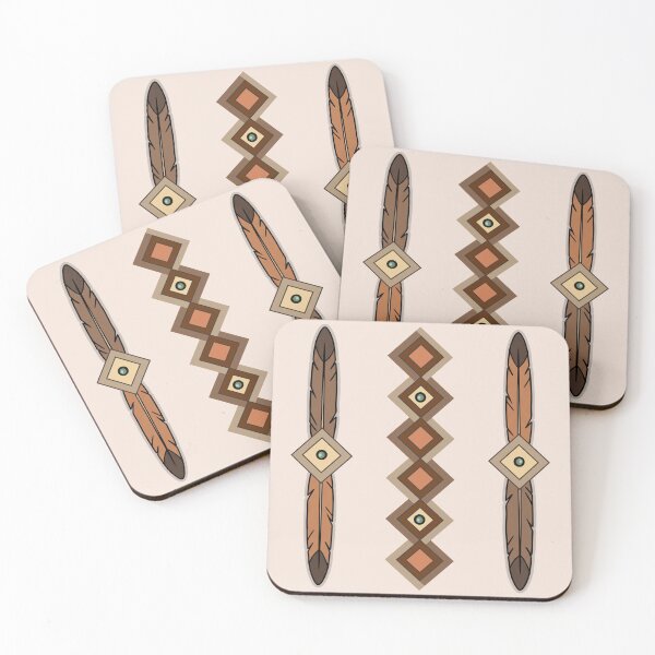 Item preview, Savannah Tribe Patterns - Earthy Feather Harmony designed and sold by Safe-L-World.