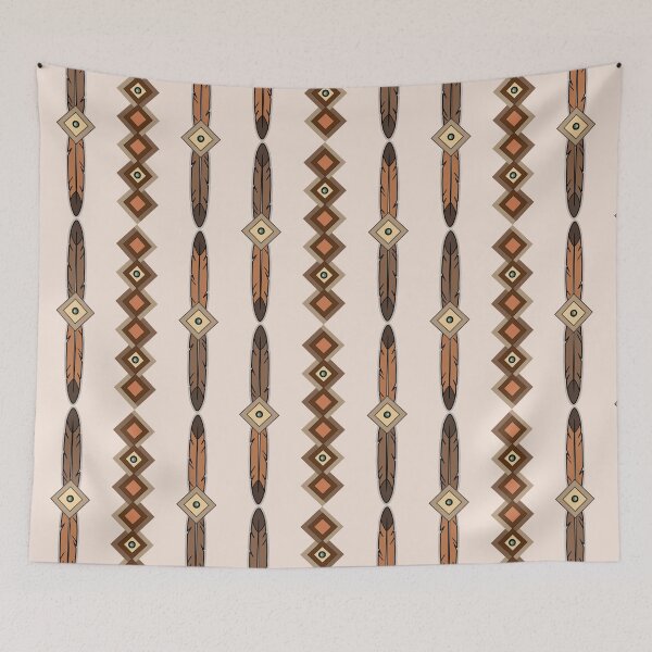 Item preview, Savannah Tribe Patterns - Earthy Feather Harmony designed and sold by Safe-L-World.
