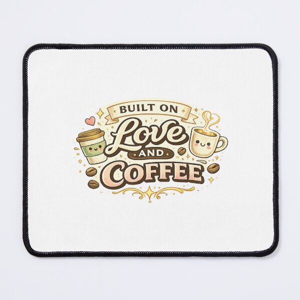 Item preview, Built on Love and Coffee Funny Mom Design designed and sold by StyleLap.