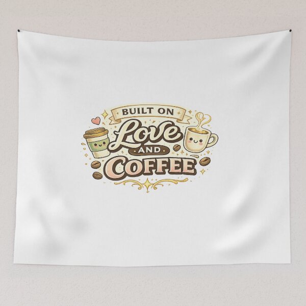 Item preview, Built on Love and Coffee Funny Mom Design designed and sold by StyleLap.