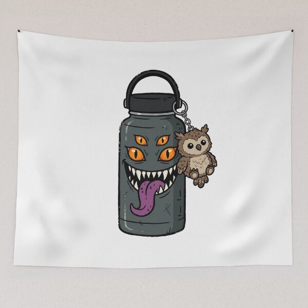 Item preview, Tabletop RPG Monster Mimic Flask Cute Creature Charm Graphic designed and sold by Fenay Designs.