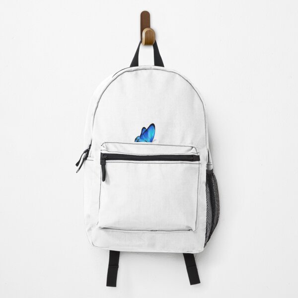 Item preview, Glowing Blue Butterfly Aesthetic – Minimal Nature Sticker Design designed and sold by IconicDesignsXd.