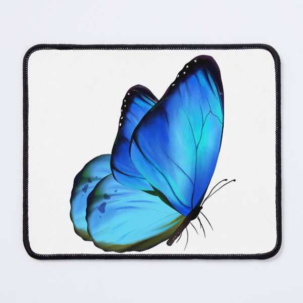 Item preview, Glowing Blue Butterfly Aesthetic – Minimal Nature Sticker Design designed and sold by IconicDesignsXd.