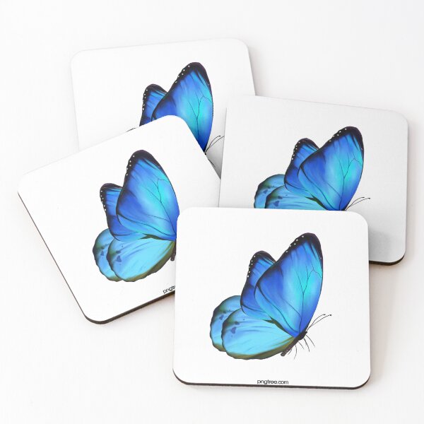Item preview, Glowing Blue Butterfly Aesthetic – Minimal Nature Sticker Design designed and sold by IconicDesignsXd.