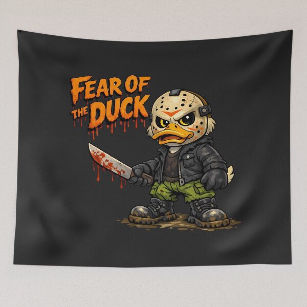 Item preview, Fear of the Duck Funny Horror Duck Design designed and sold by AuraloomAtelier.