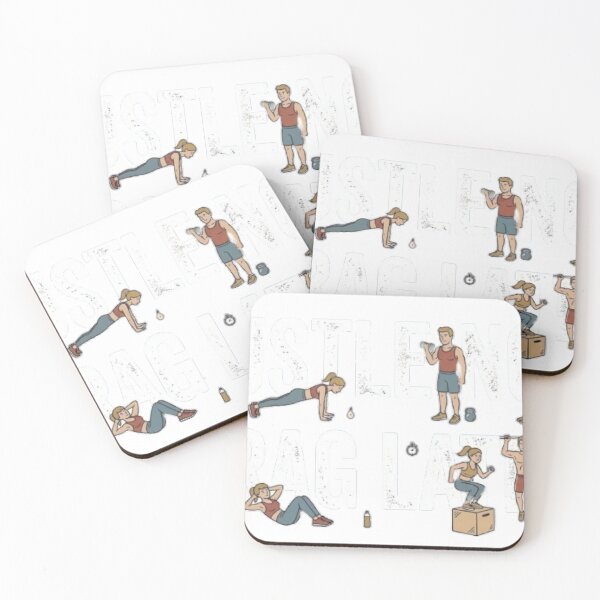 Item preview, Hustle Now Brag Later - Gym Motivation & Workout Cartoon Graphic designed and sold by ArtisticlyVibes.