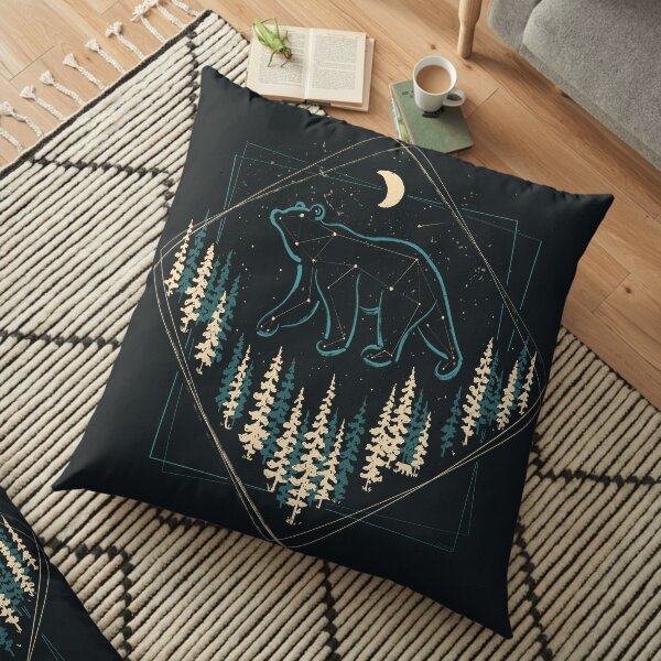 The Heaven's Wild Bear Floor Pillow