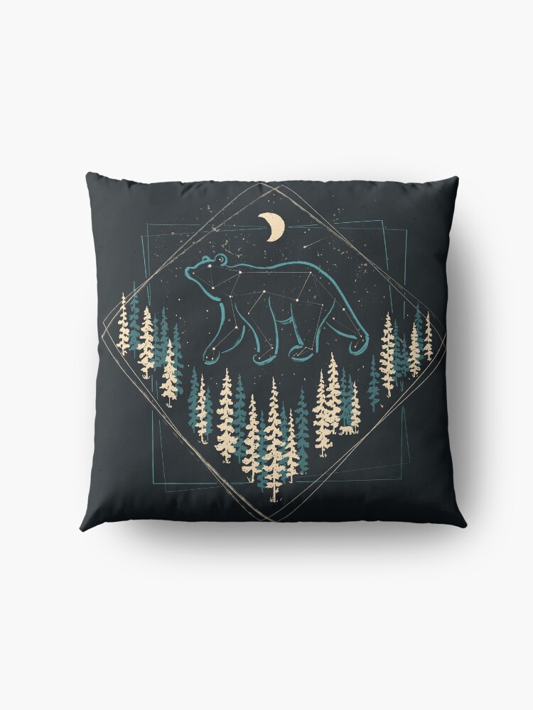 Alternate view of The Heaven's Wild Bear Floor Pillow