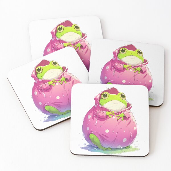 Item preview, Rain Frog in Pink Bonnet designed and sold by CritterSquad.