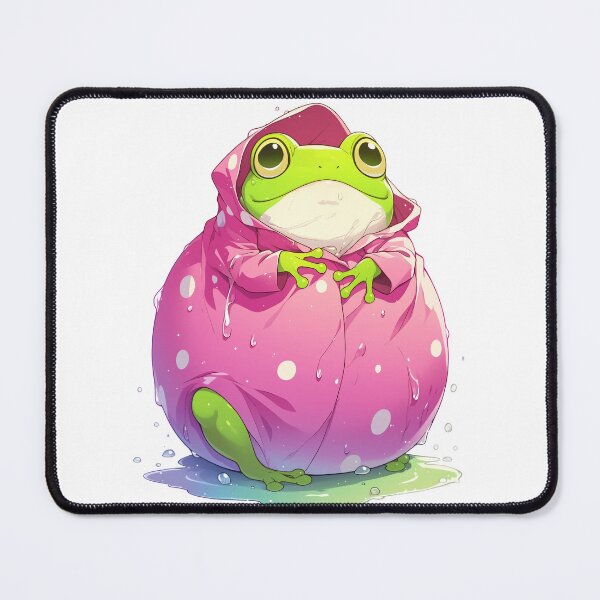 Item preview, Rain Frog in Pink Bonnet designed and sold by CritterSquad.
