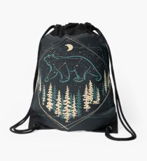 The Heaven's Wild Bear Drawstring Bag