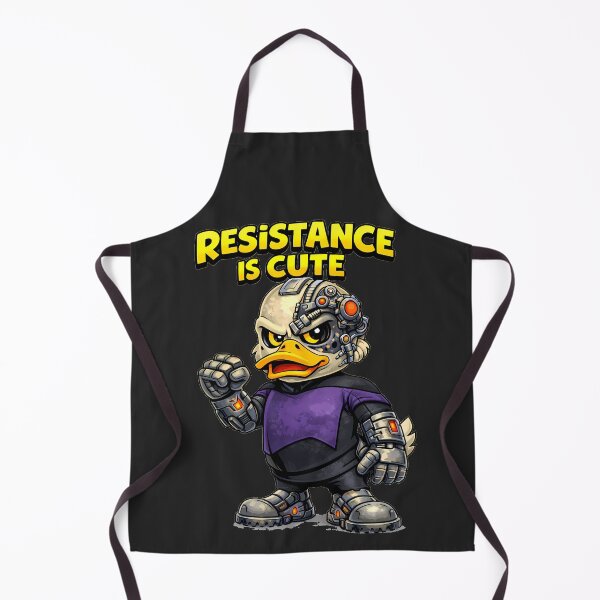 Item preview, Resistance Is Cute Cyborg Duck Design designed and sold by AuraloomAtelier.