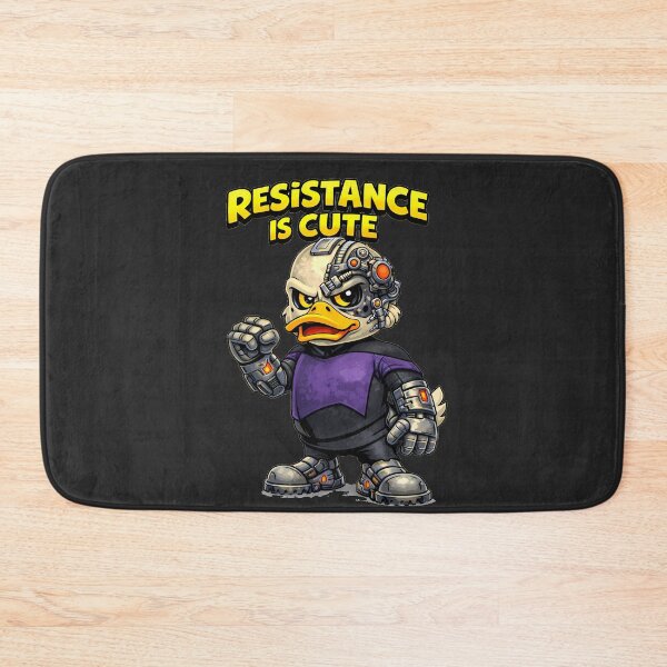 Item preview, Resistance Is Cute Cyborg Duck Design designed and sold by AuraloomAtelier.