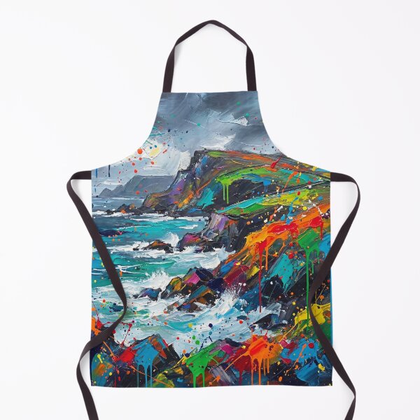 Item preview, Abstract Irish Coast Splash Painting designed and sold by Printpix.