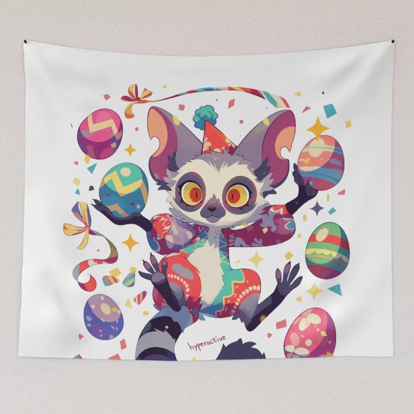 Item preview, Candy Cane Tail Lemur designed and sold by CritterSquad.