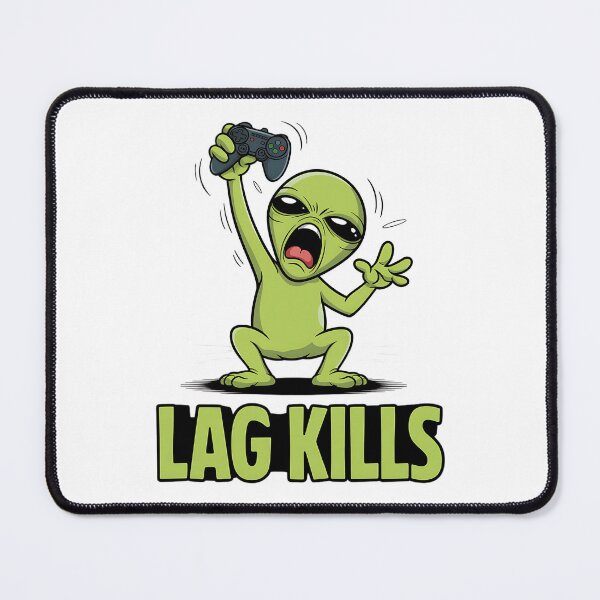 Item preview, Lag Kills Gamer – Funny Gaming Rage Cartoon Design designed and sold by Taans-Creation.