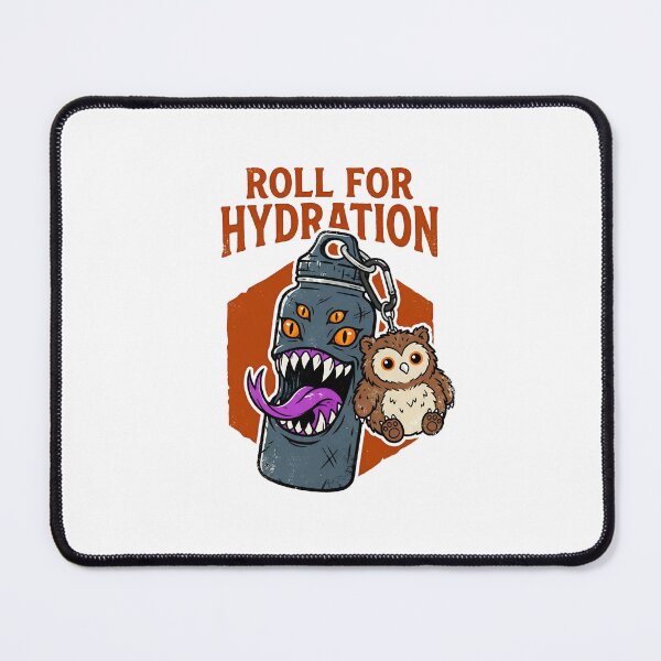 Item preview, Roll For Hydration Funny RPG Tabletop Gaming Mimic Water Bottle designed and sold by Fenay Designs.