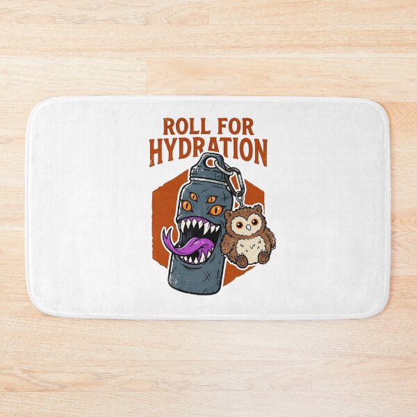 Item preview, Roll For Hydration Funny RPG Tabletop Gaming Mimic Water Bottle designed and sold by Fenay Designs.
