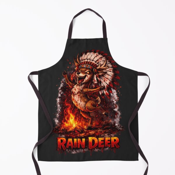 Item preview, Rain Deer Horror Bloody Reindeer Dark Cartoon Psycho Animal Design designed and sold by AuraloomAtelier.