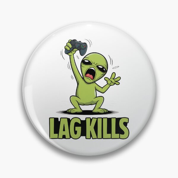 Item preview, Lag Kills Gamer – Funny Gaming Rage Cartoon Design designed and sold by Taans-Creation.