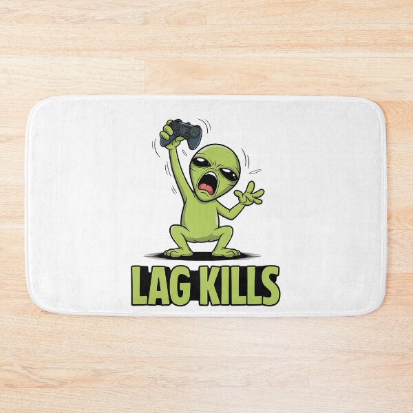 Item preview, Lag Kills Gamer – Funny Gaming Rage Cartoon Design designed and sold by Taans-Creation.