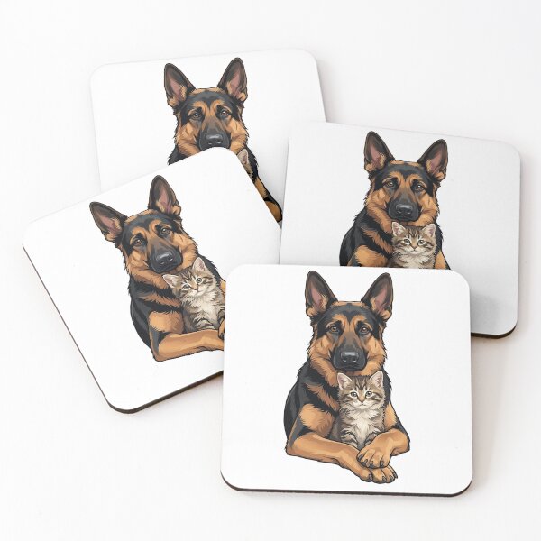 Item preview, Dog holding a cute cat designed and sold by ReneMM.