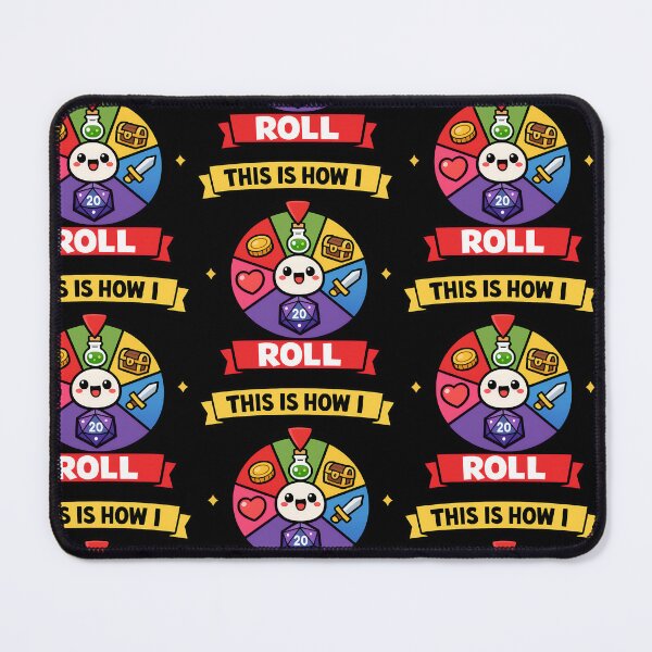 Item preview, This Is How I Roll RPG Spinner Funny Tabletop Gaming Design designed and sold by TeeTimeTreasure.