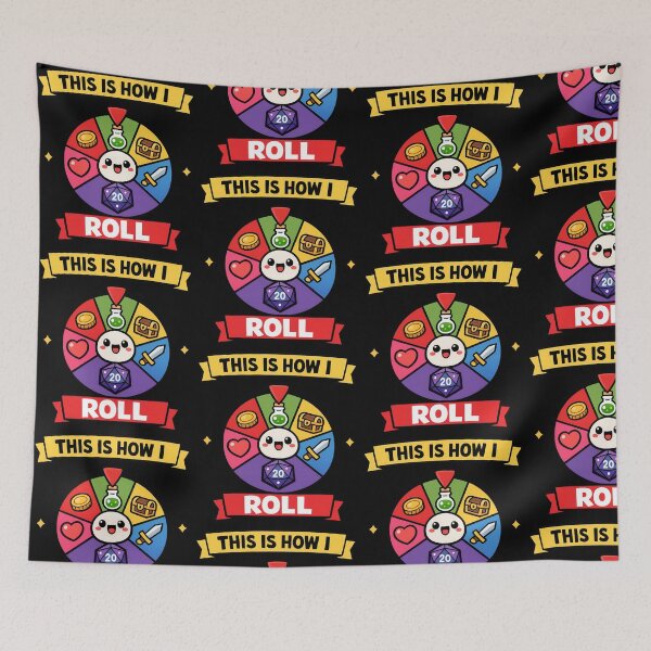 Item preview, This Is How I Roll RPG Spinner Funny Tabletop Gaming Design designed and sold by TeeTimeTreasure.