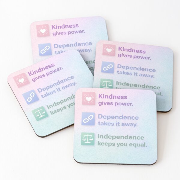 Item preview, The Power of Kindness & Independence designed and sold by S-A-KDesign.