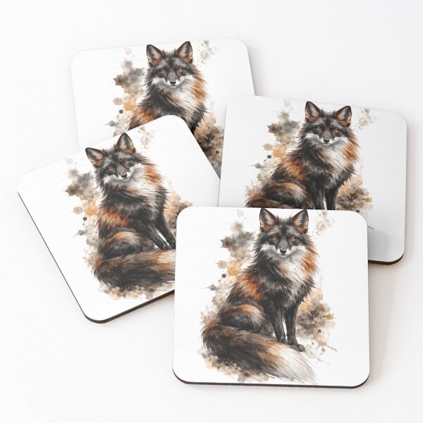 Item preview, Watercolor Fox Illustration – Elegant Woodland Animal Art designed and sold by Darlin8888.