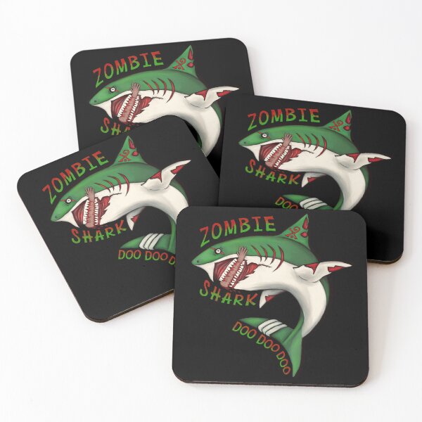 Item preview, Zombie Shark  designed and sold by ConfuzRandomly.