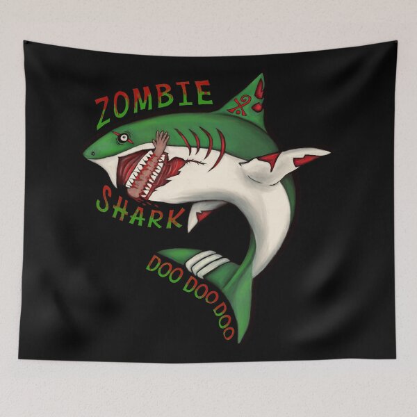 Item preview, Zombie Shark  designed and sold by ConfuzRandomly.
