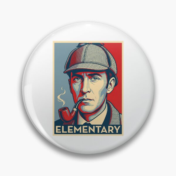 Item preview, Sherlock Holmes Elementary Retro Detective Poster Graphic Shirt designed and sold by Fenay Designs.