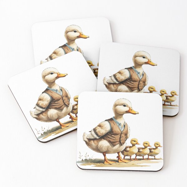 Item preview, Cute Papa Duck And Baby Ducklings Watercolor Father's Day designed and sold by AQUILAKREO.