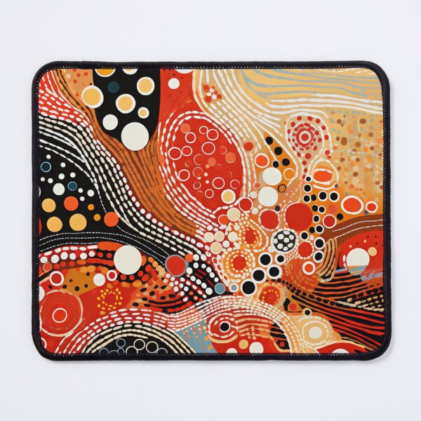Item preview, Aboriginal Inspired Dot Art - Lava Valley designed and sold by GrinGalore.