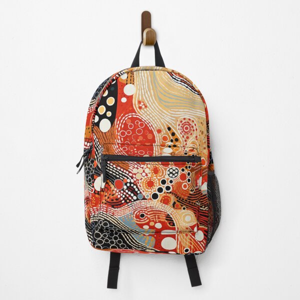 Item preview, Aboriginal Inspired Dot Art - Lava Valley designed and sold by GrinGalore.